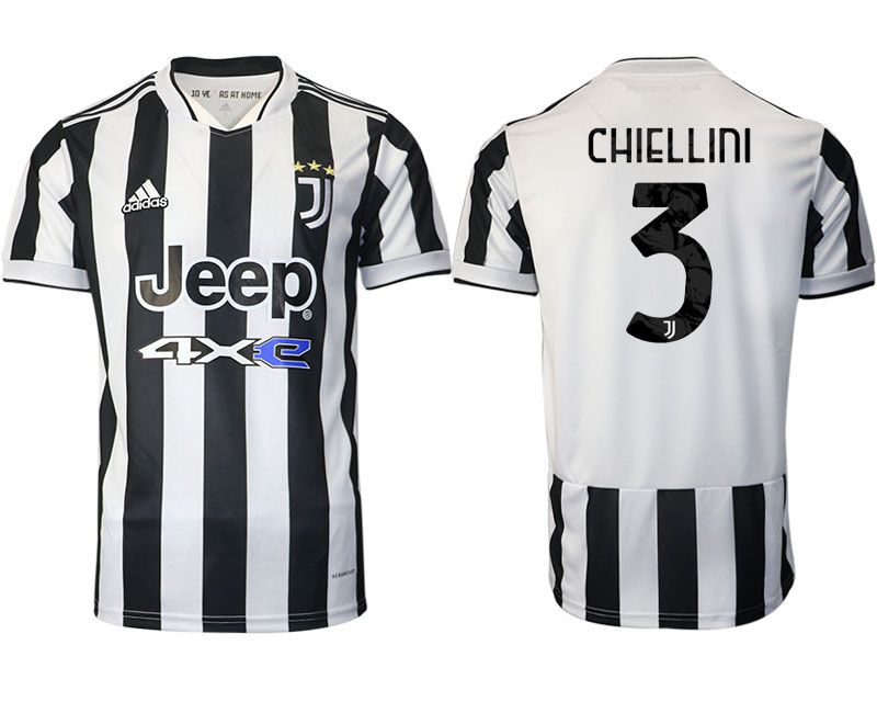 Men 2021-2022 Club Juventus home aaa version white #3 Adidas Soccer Jersey